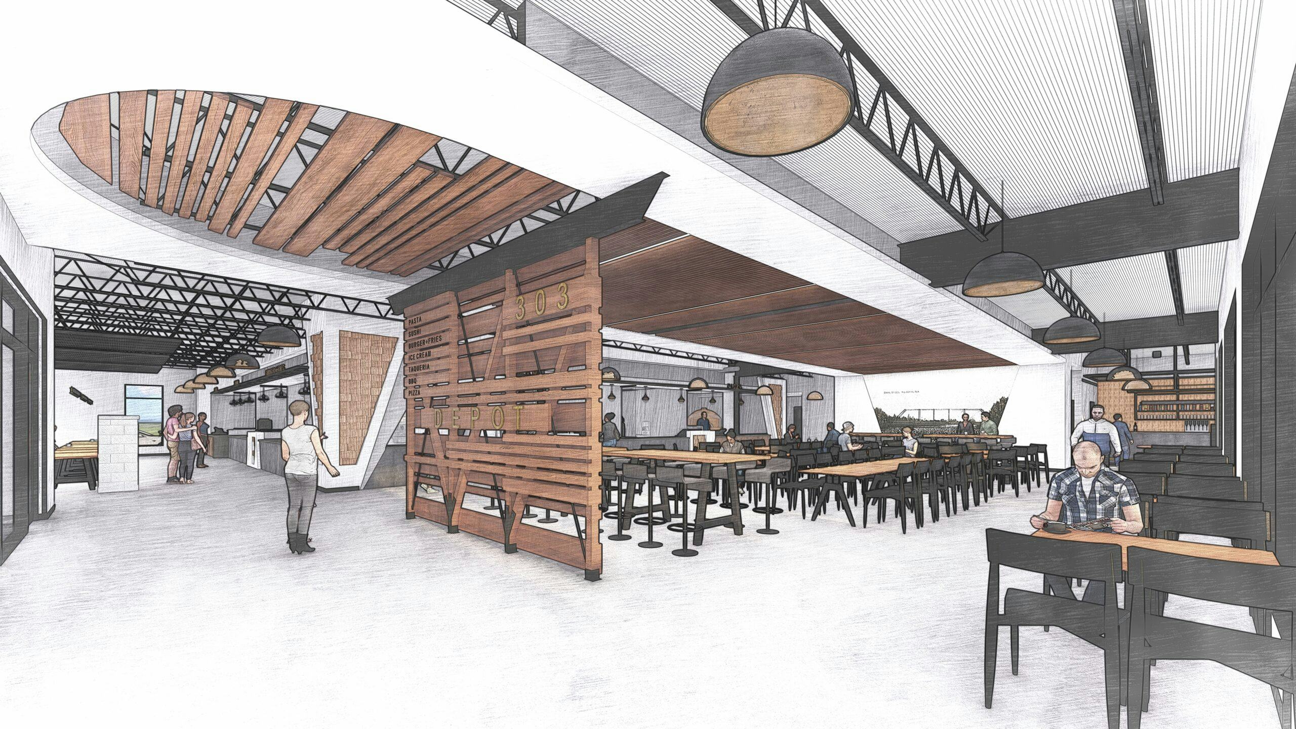 The Depot 303 rendering - Courtesy of Straughn Trout Architects